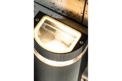 Sier Wandarmatuur met twee richtingen SILVA GU10 MAX. 2x50W IP54 AC220-240V 50/60Hz zwart. 1208963135