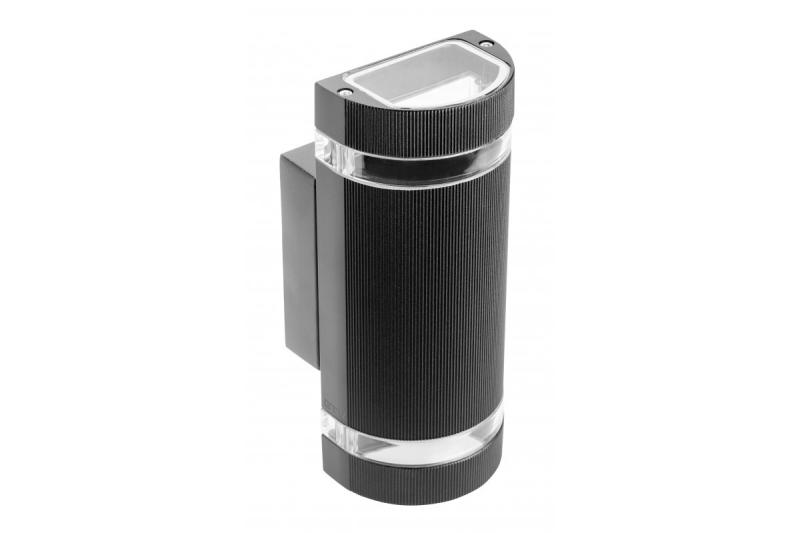 Sier Wandarmatuur met twee richtingen SILVA GU10 MAX. 2x50W IP54 AC220-240V 50/60Hz zwart. 1208963135