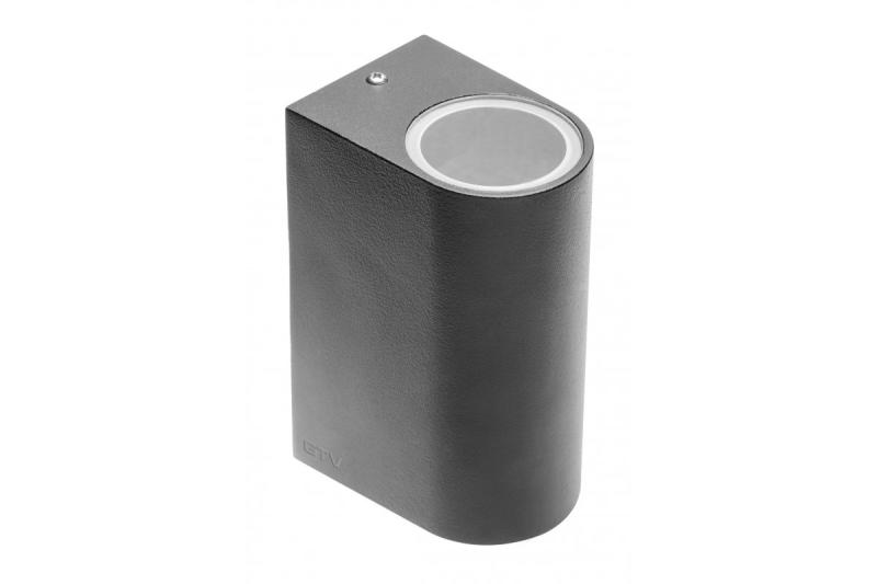 Tiago fali lámpatest kétirányú GU10 MAX. 2x35W IP54 AC220-240V 50/60Hz fekete. 1208963201