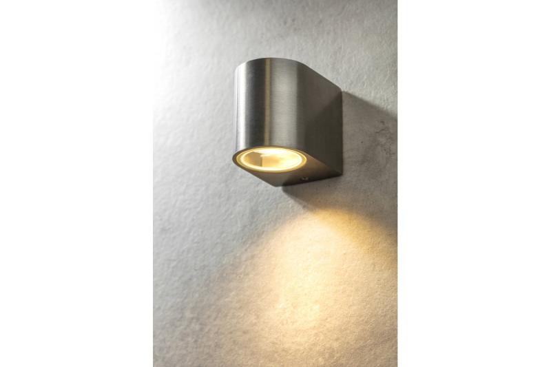 Decoratieve gevelarmatuur met eenrichtingsverkeer TIAGO GU10 MAX. 35W IP54 AC220-240V 50/60Hz roestvrij staal. 1208963203