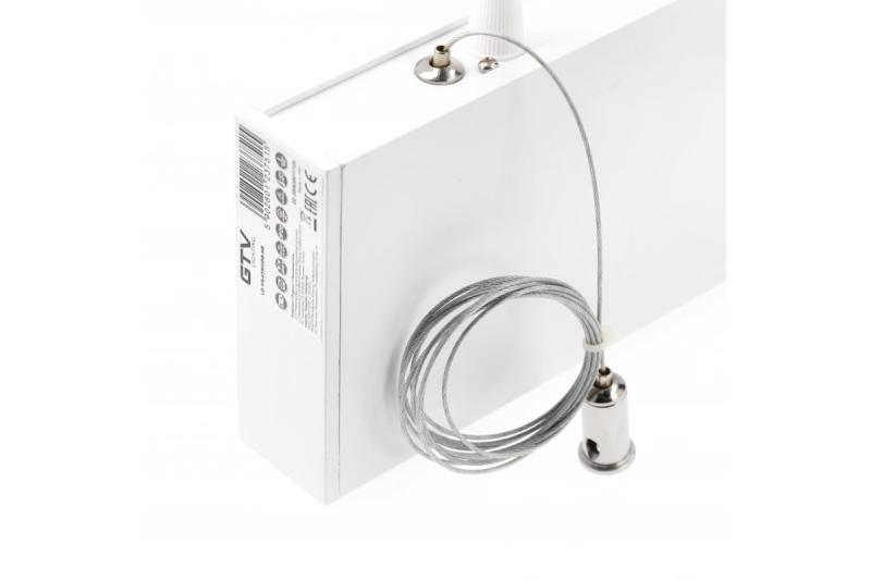 LED dekoratív függesztett lámpatest VILANA 42W (30W+12W) 4000K RA>80 220-240VAC 48/120° UGR<19 120 cm fehér. 1208963236