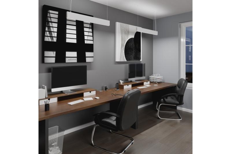 LED dekoratív függesztett lámpatest VILANA 42W (30W+12W) 4000K RA>80 220-240VAC 48/120° UGR<19 120 cm fehér. 1208963236