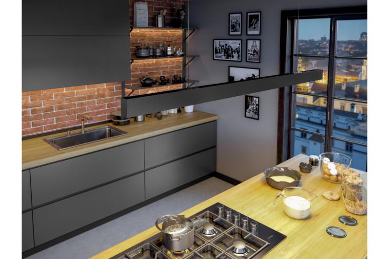 Decor LED függesztett lámpatest VILANA 42W (30W+12W) 4000K RA>80 220-240VAC 48/120° UGR<19 120cm fekete. 1208963237