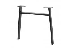 Frame leg GTV INDUSTRIA, trapezoid with crossbar, H=710 mm, W=820 mm, profile 80 x 20, steel, black 1208963592