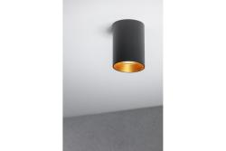 Decor Plafondarmatuur AERO aluminium 70x100mm IP20 max. 20W kerek fekete. 1208963807