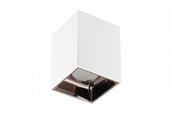 Decor Mennyezeti lámpatest ARIES PC 77x100mm IP20 max 20W négyzet alakú fehér/fekete króm. 1208963816