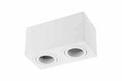 Decor Plafondarmatuur AVEIRO DUO alumínium 160x80x85mm IP20 max 20W*2 négyzet alakú fehér. 1208963825