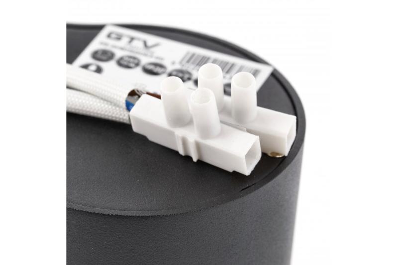 Dekorációs mennyezeti lámpatest AVEIRO DUO alumínium 160x80x85mm IP20 max 20W*2 kerek fekete. 1208963826