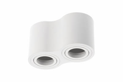 Dekor Mennyezeti lámpatest AVEIRO DUO alumínium 160x80x85mm IP20 max 20W*2 kerek fehér. 1208963827