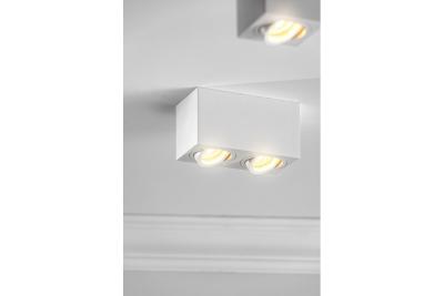 Dekor Mennyezeti lámpa AVEIRO DUO BIS alumínium 160x80x85mm IP20 max 20W*2 négyzet alakú fekete. 1208963832