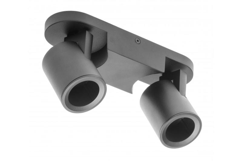 Decor Plafonlámpa szerelvény BLINK AC220-240V 50/60 Hz GU10 max. 20W*2 IP20 dupla fekete 1208963842