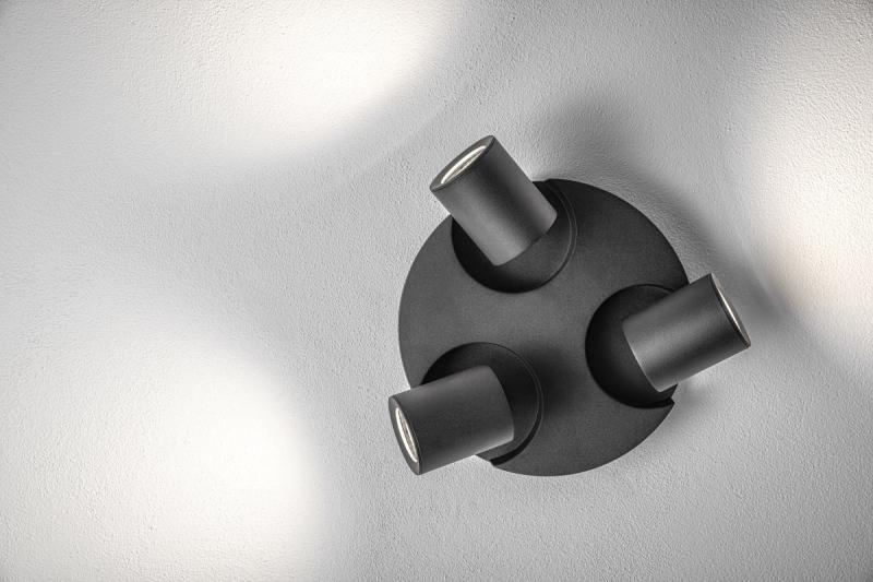 Plafondlamp armatuur Decor BLINK AC220-240V 50/60 Hz GU10 max. 20W*3 IP 20 hármas fekete 1208963844