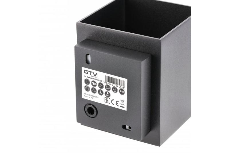 Dekorációs fali lámpatest CAMPIONE alumínium G9 IP20 max. 40W IP20 négyzet alakú fekete. 1208963849