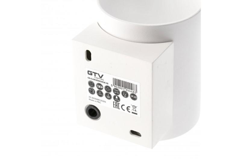 Dekorációs fali lámpatest CAMPIONE alumínium G9 IP20 max. 40W IP20 kerek fehér. 1208963852