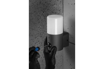 Decor Tuinarmatuur CORTA-AU PIR E27 MAX.25W IP44 AC220-240V 50-60Hz fali lámpa felső grafit. 1208963858