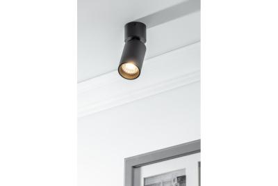 Plafonddisplay FARGO MINI aluminium 56x150mm IP20 max 20W rond zwart. 1208963877