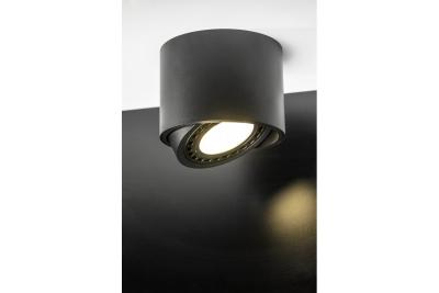 Decor ISUMI mennyezeti lámpa állítható szöggel alumínium 130x100 IP20 ES111 GU10 kerek fekete. 1208963894