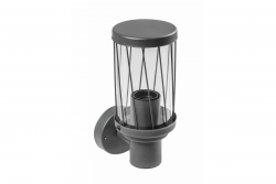 Decor KERTA-A kerti lámpa E27 MAX.12W IP44 AC220-240V 50-60Hz egyszerű fali lámpa felső grafit. 1208963906