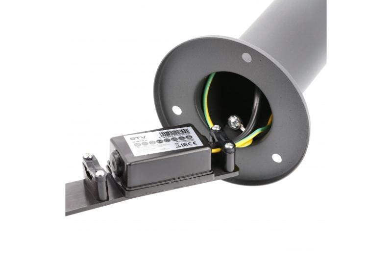 Decor KERTA-P 80 kerti lámpa E27 MAX.12W IP44 AC220-240V 50-60Hz grafit oszlop 1208963908