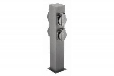 Decor Kerti Oszlop LARGO-P 36 IP44 AC220-240V 50-60Hz 4*schuko aljzat max. 3500W oszlop grafit. 1208963917