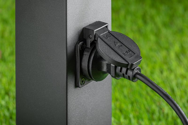 Decor Tuinarmatuur LARGO-P 50 E27 MAX.15W IP44 AC220-240V 50-60Hz max. 2500W szerelőrúd grafit. 1208963919