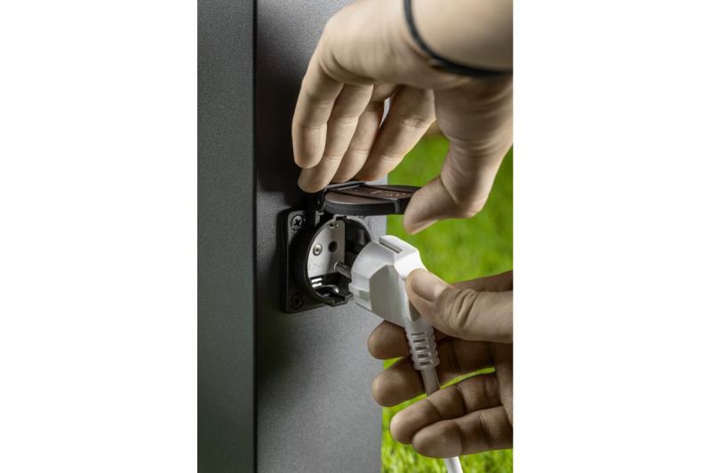 Decor Tuinarmatuur LARGO-P 50 E27 MAX.15W IP44 AC220-240V 50-60Hz max. 2500W szerelőrúd grafit. 1208963919