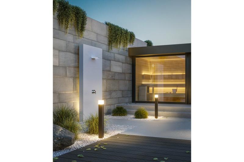 Decor Tuinarmatuur LARGO-P 80 E27 MAX.15W IP44 AC220-240V 50-60Hz szerelési oszlop grafit. 1208963921