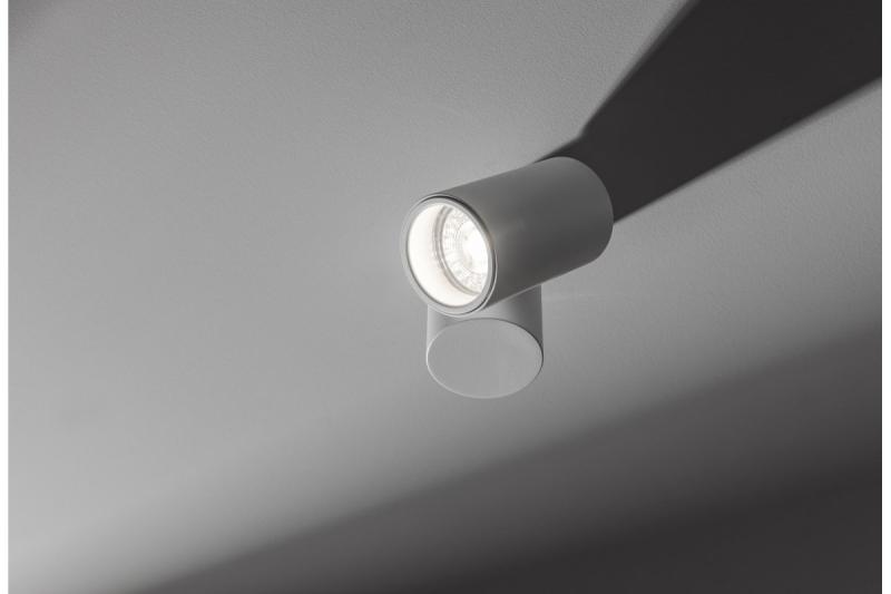 Decor Plafonddispositief LUPO aluminium 11.6x5.6x11.5 IP20 1*GU10 max. 50W kerek fehér. 1208963927