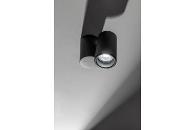 Sier Plafondarmatuur LUPO aluminium 11.6x5.6x11.5 IP20 1*GU10 max. 50W kerek fekete. 1208963928