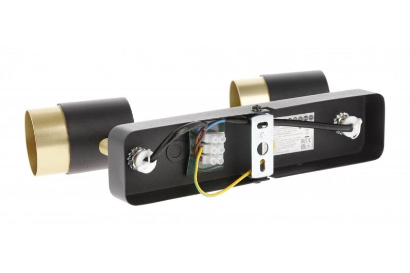 Decor Plafonddísz ORIO alumínium 24.0x5.5x14.0 IP20 2*GU10 max. 50W kerek fekete. 1208963965