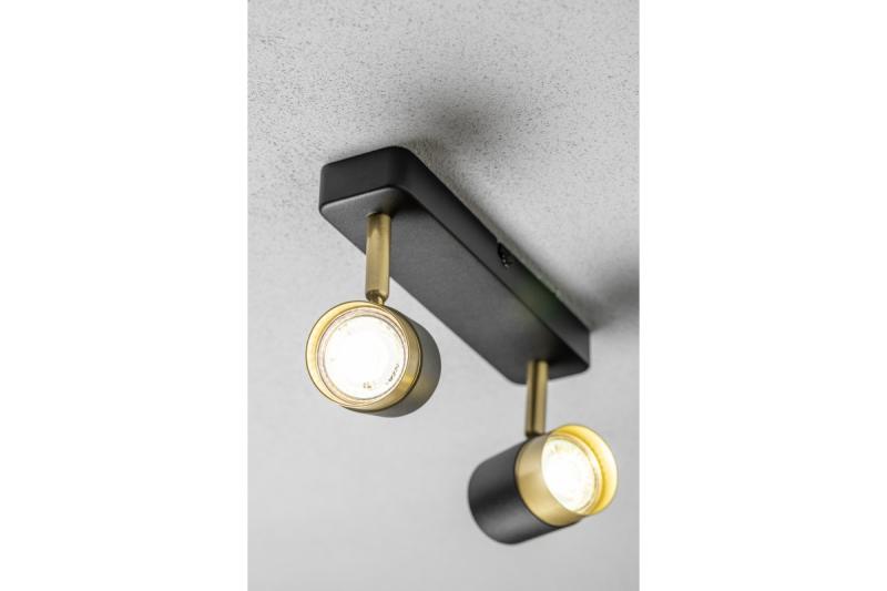 Decor Plafonddísz ORIO alumínium 24.0x5.5x14.0 IP20 2*GU10 max. 50W kerek fekete. 1208963965