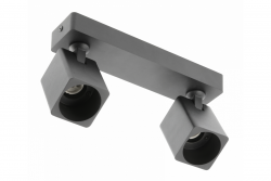 Decor Plafondlámpa RENO alumínium IP20 max. 20W*2 dupla négyzet fekete. 1208963980