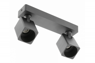 Decor Plafondlámpa RENO alumínium IP20 max. 20W*2 dupla négyzet fekete. 1208963980