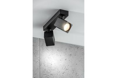Decor Plafondlámpa RENO alumínium IP20 max. 20W*2 dupla négyzet fekete. 1208963980