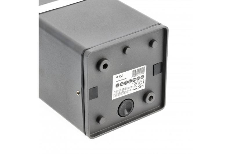 Decor Plafondarmatuur RIVEN alumínium 102x120 IP54 max 35W négyzet grafit. 1208963983