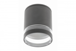 Plafondddecoratie RIVEN alum 102x120 IP54 MAX.35W rond grafiet. 1208963984