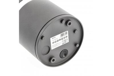 Plafondddecoratie RIVEN alum 102x120 IP54 MAX.35W rond grafiet. 1208963984