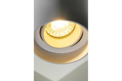 Plafonddíszlámpa armatúra RESTO PC φ80x125mm IP20 max 20W kerek fehér. 1208963986