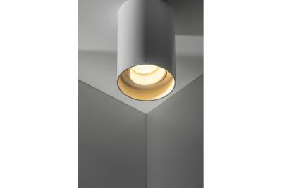 Plafonddíszlámpa armatúra RESTO PC φ80x125mm IP20 max 20W kerek fehér. 1208963986