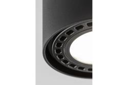 Plafonddécoratie SAKURA alum. 120x85 IP20 ES111 GU10 kerek fekete. 1208963989