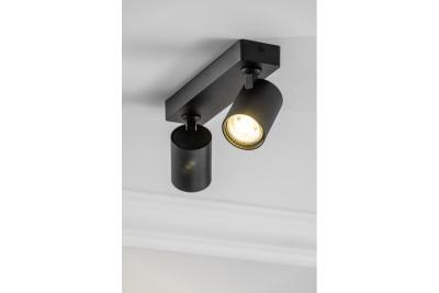 Dekor Plafonlámpa SANTO alumínium IP20 max. 20W*2 dupla kerek fekete. 1208963997
