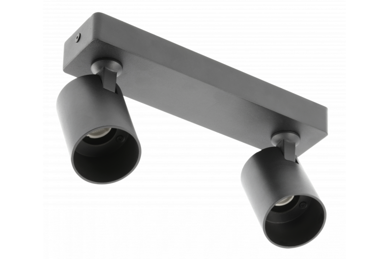 Dekor Plafonlámpa SANTO alumínium IP20 max. 20W*2 dupla kerek fekete. 1208963997