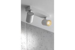 Plafonddispositie SANTO aluminium IP20 max. 20W*2 dupla kerek fehér. 1208963998