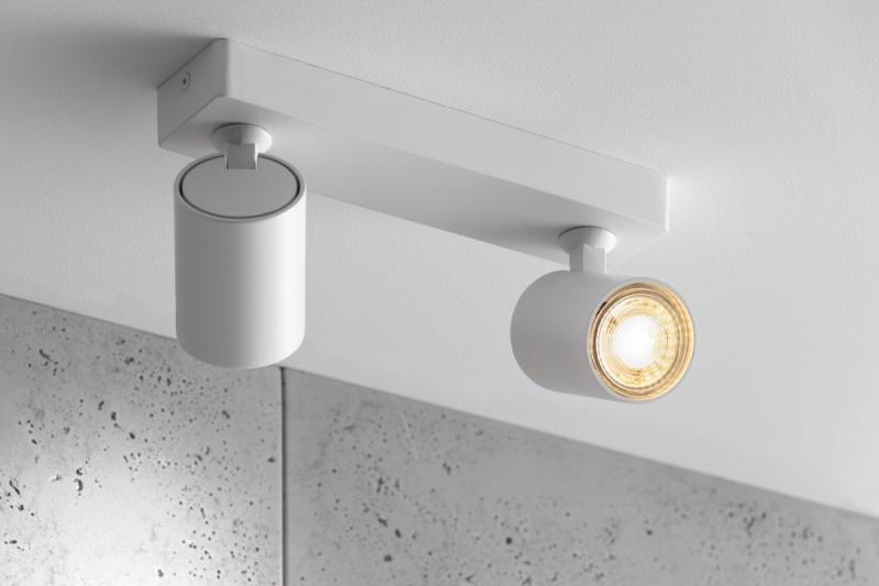 Plafonddispositie SANTO aluminium IP20 max. 20W*2 dupla kerek fehér. 1208963998