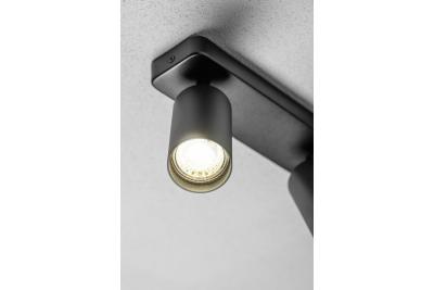 Plafondarmatuur Decor SANTO BIS aluminium IP20 max. 20W*2 dupla kerek fekete. 1208963999