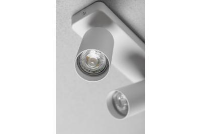 Plafonddíszlámpa SANTO BIS alumínium IP20 max. 20W*2 dupla kerek fehér. 1208964000