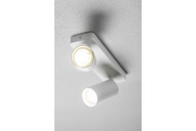 Plafonddíszlámpa SANTO BIS alumínium IP20 max. 20W*2 dupla kerek fehér. 1208964000