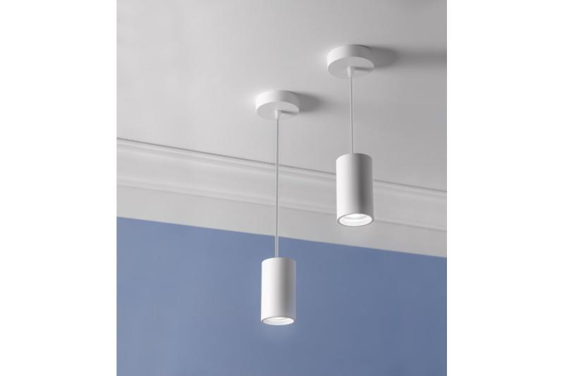 Decorlamp opbouw SENSA MINI aluminium 64X115 IP20 max 50W ronde witte behuizing. 1208964012