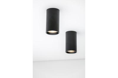 Decoratieve lamp, opbouwmontage SENSA MINI aluminium 64x115 IP20 max 50W ronde zwarte behuizing. 1208964013