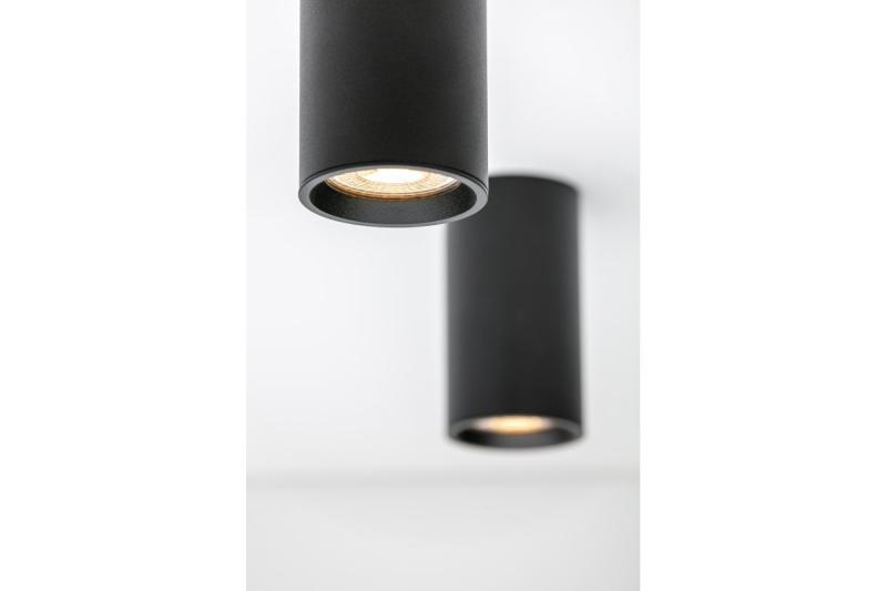 Decoratieve lamp, opbouwmontage SENSA MINI aluminium 64x115 IP20 max 50W ronde zwarte behuizing. 1208964013